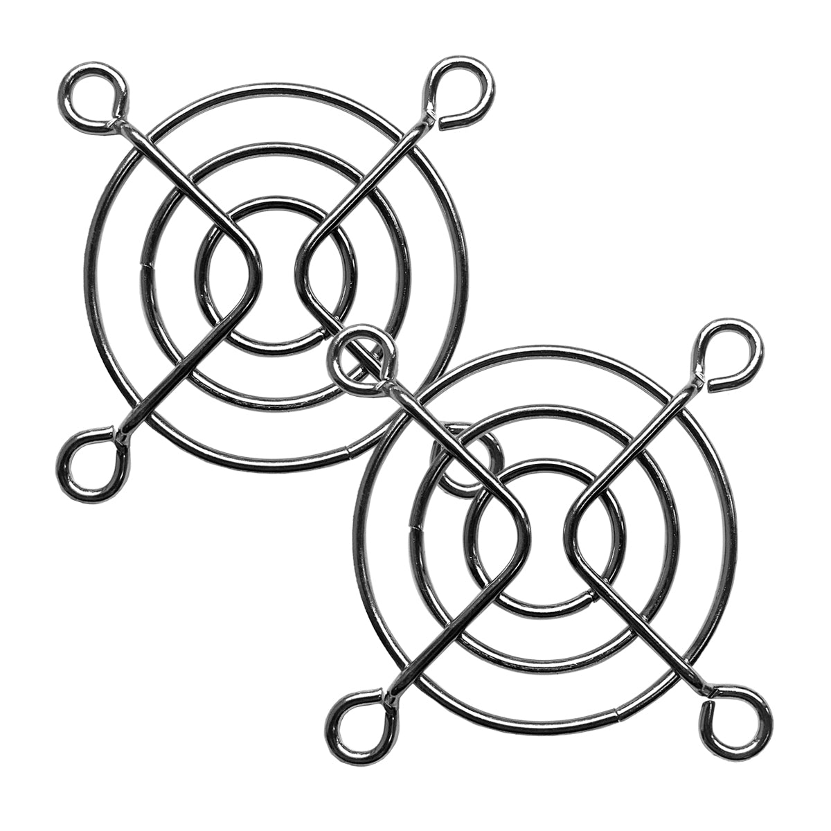 50mm Chrome Fan Grill - High-Quality PC Case Cooling Accessory for Gaming Rigs & Computer Builds - Perfect for Enhanced Airflow and Aesthetic PC Mods