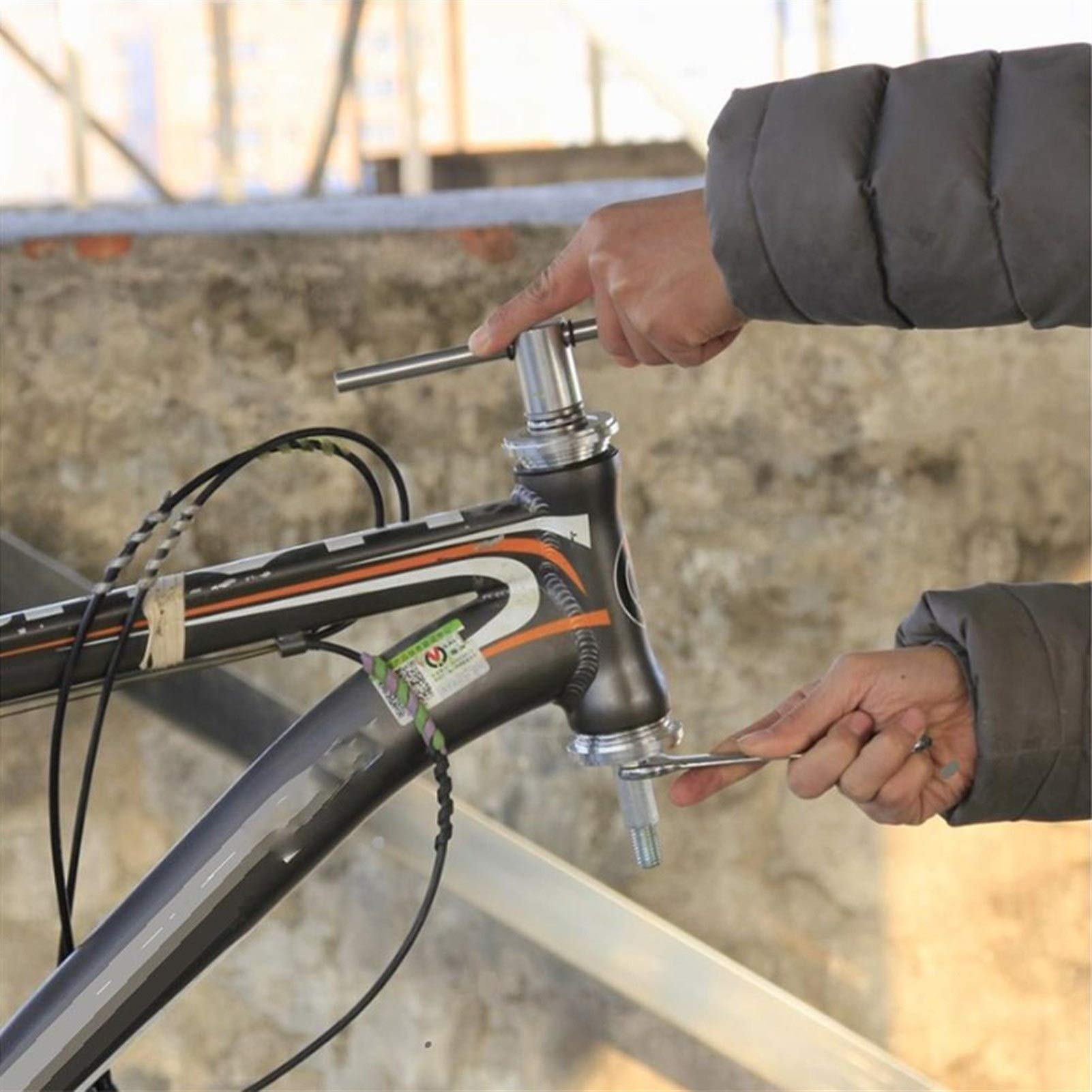 Premium Bike Hub Press Fit Bottom Bracket Installer Tool - Professional BB Tool & Headset Parts Remover - Essential Bicycle Repair Wrench for Cycling Maintenance - Perfect for Home Mechanics & Bike Shops (Use for Installing/Removing Press Fit Bottom Brackets & Headset Bearings)