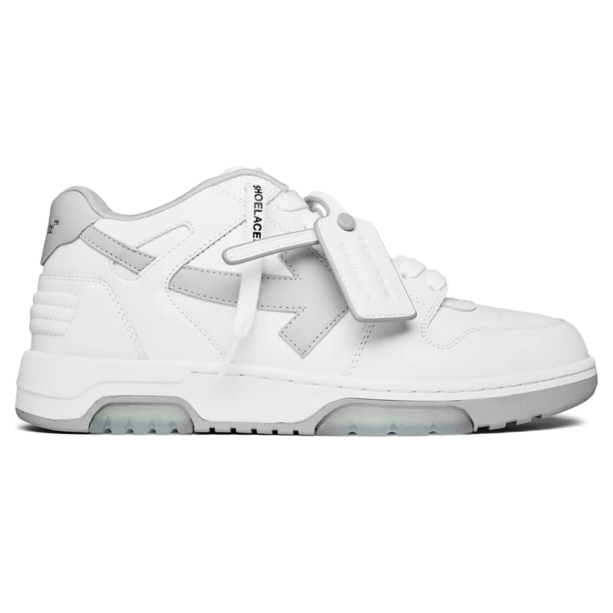 Off White Out Of Office White Grey Sneakers - Men's & Women's Casual Fashion Shoes for Walking, Running & Streetwear Style