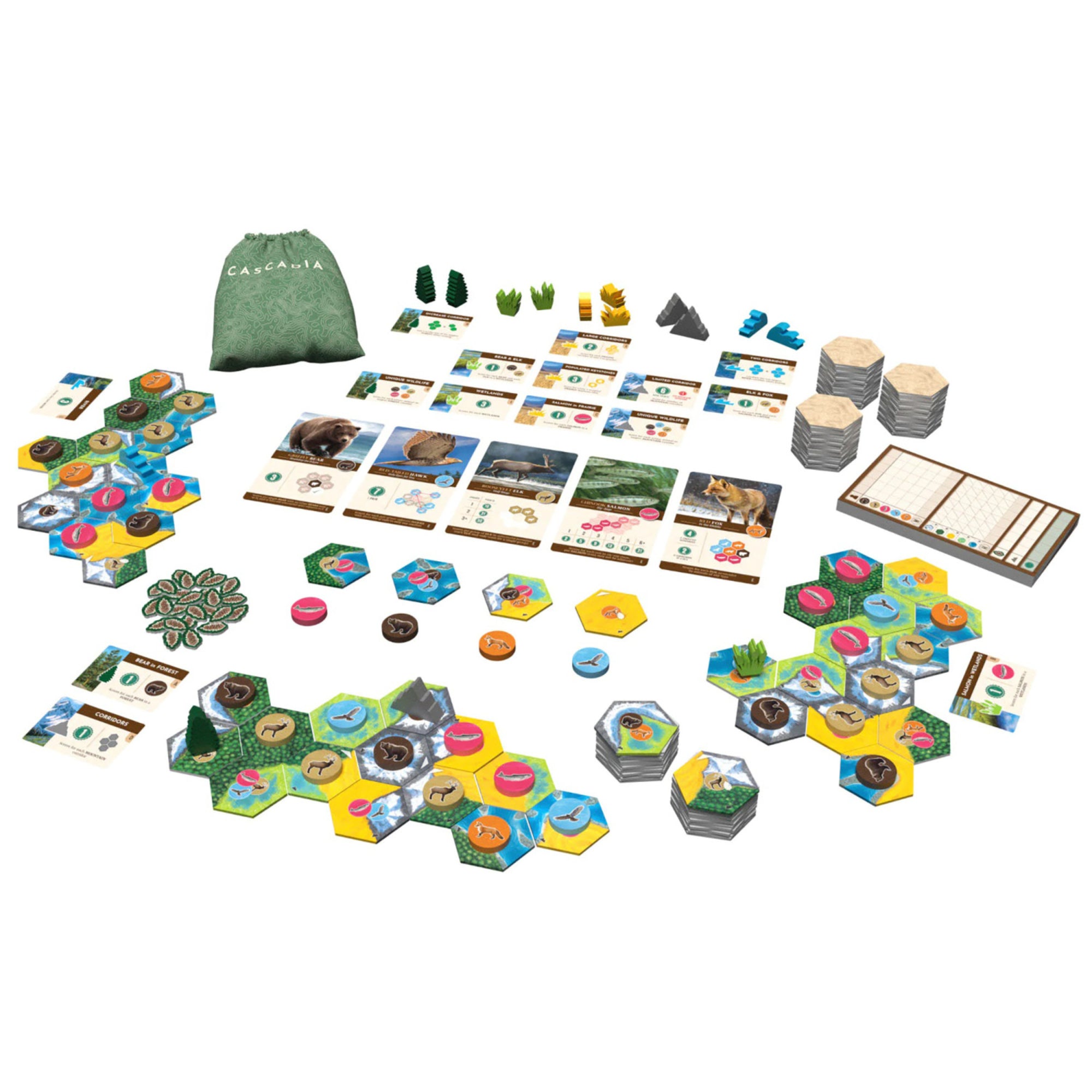 Cascadia Landmarks Expansion Board Game - Strategic Tile Placement Puzzle Game for Family Game Night & Educational Play