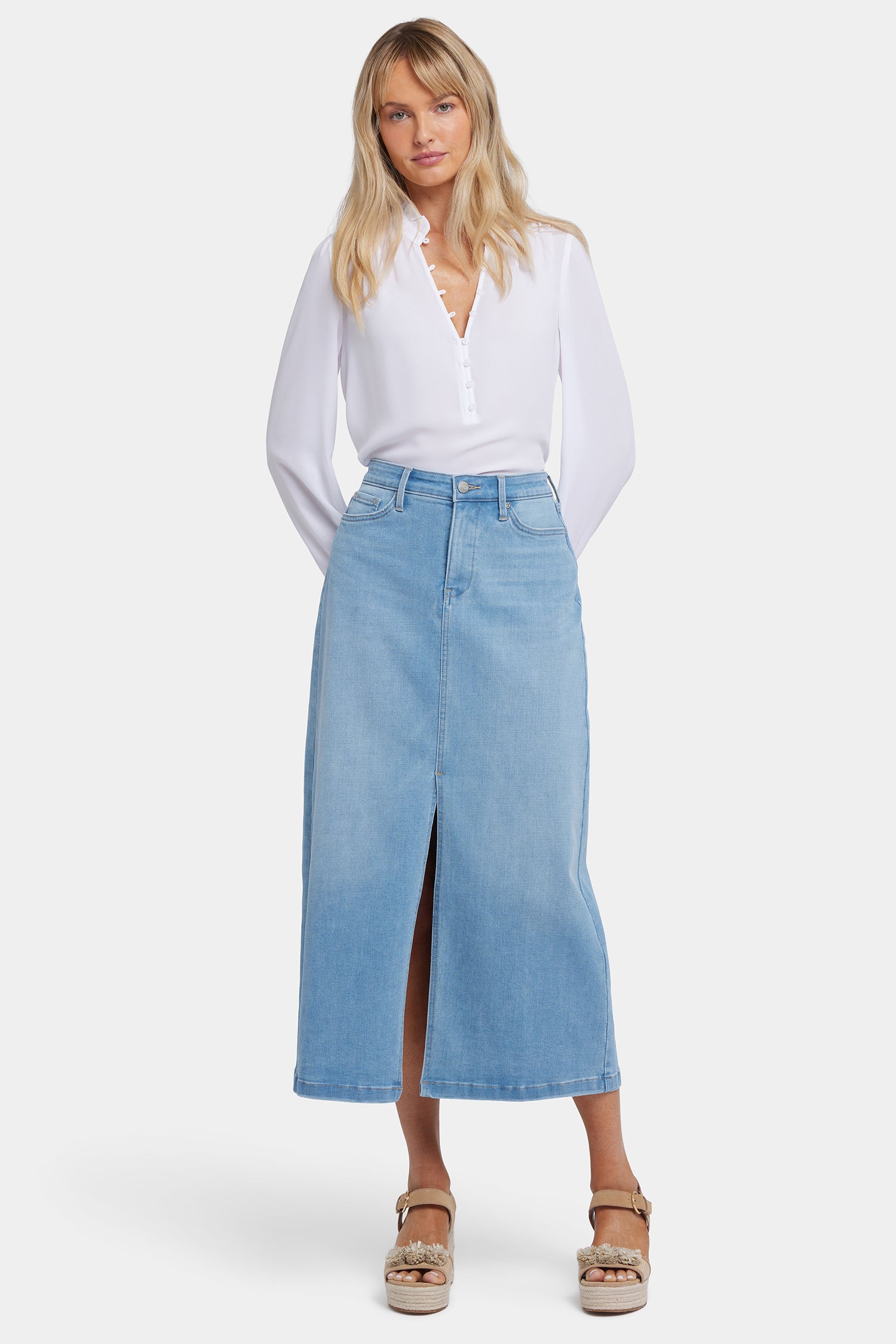 Elegant High Rise Long Skirt for Women - Flowy Canary Yellow Beach Skirt | Perfect for Summer Vacations, Beach Outings, and Casual Wear