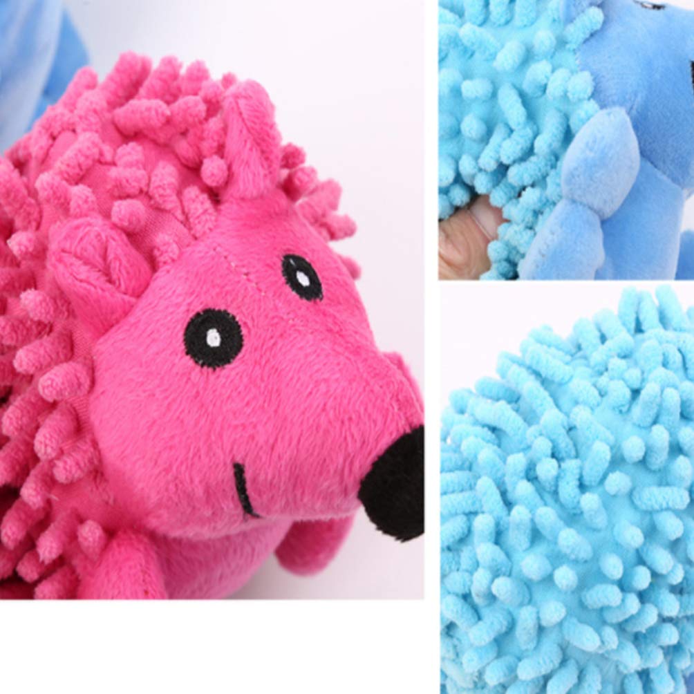 Balacoo Interactive Hedgehog Plush Dog Toy - Squeaky Chew Toy for Puppies & Small Dogs, Teething Relief & Boredom Buster - Soft Pink Pet Sound Toy for Indoor Play & Training