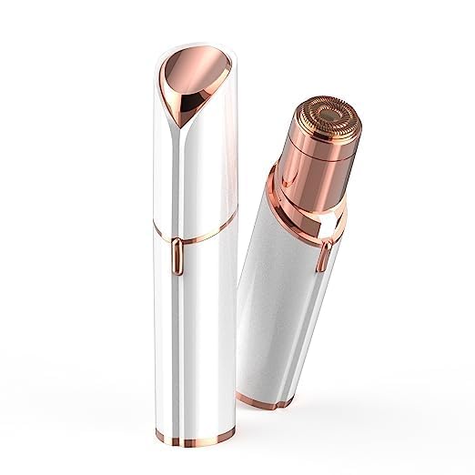 Best Facial Hair Removal Epilator for Women - Painless Lipstick-Shaped Epilator for Face, Chin, Cheeks, Eyebrows & Upper Lip - Portable & Rechargeable | Perfect for Travel, Home Use & Quick Touch-Ups