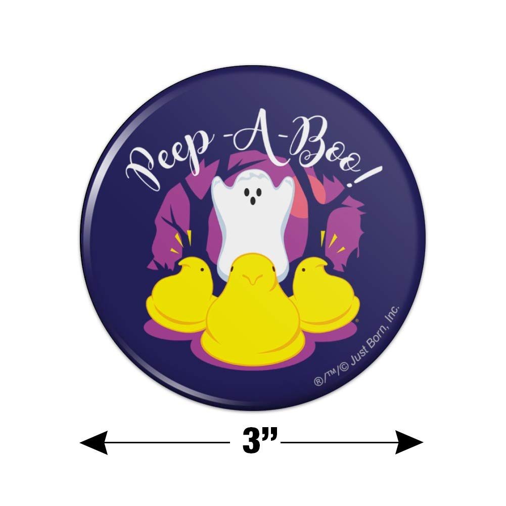 Peek-A-Boo Ghost Halloween Fridge Magnet - Funny Kitchen & Locker Decoration for Spooky Season Decor