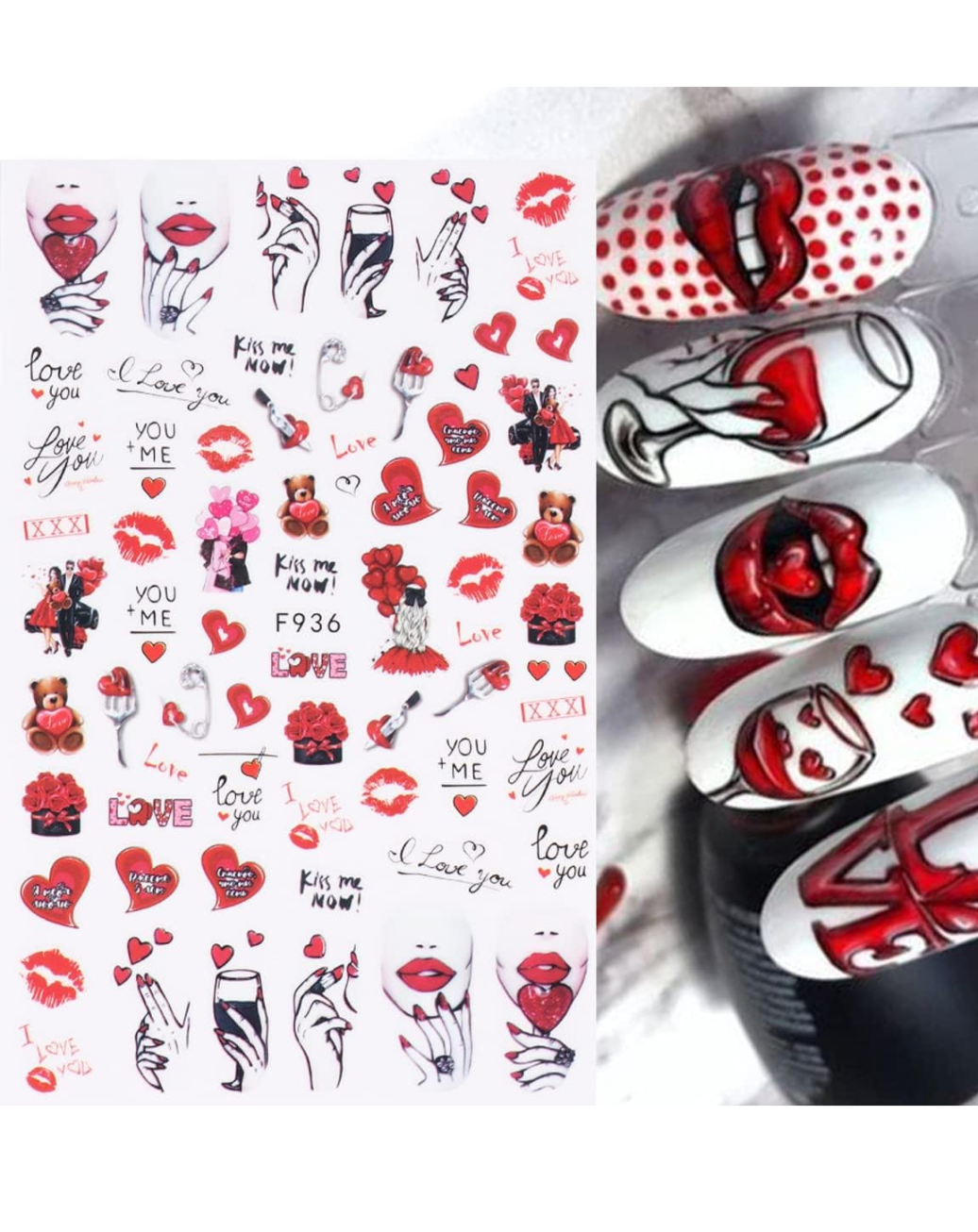 Valentine's Day Stickers - Romantic Love Decals for DIY Crafts, Scrapbooking, and Gift Wrapping | Perfect for Cards, Journals, and Party Decorations