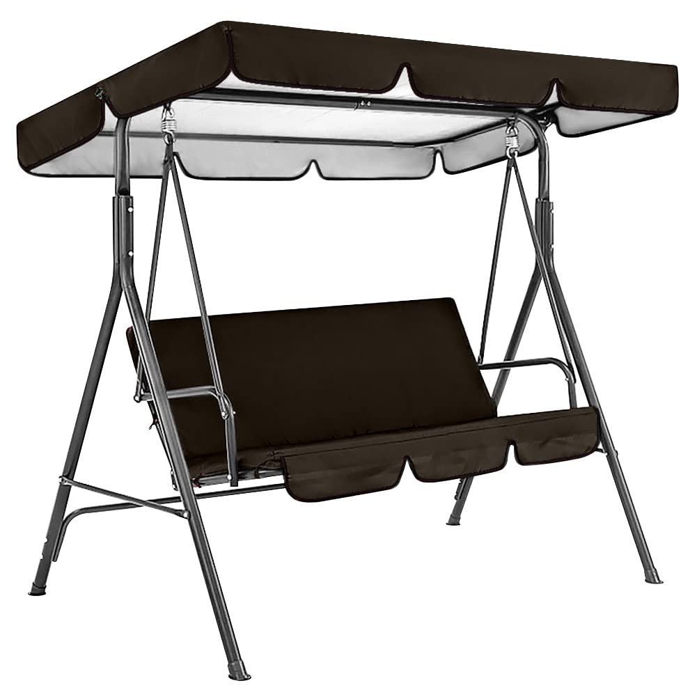 Waterproof Oxford Cloth Outdoor Patio Chair Covers Set of 2 - Garden Swing Seat Cover & Top Canopy for Hammock, Egg Chairs - Perfect for Backyard, Camping, Courtyard & Patio Furniture Protection