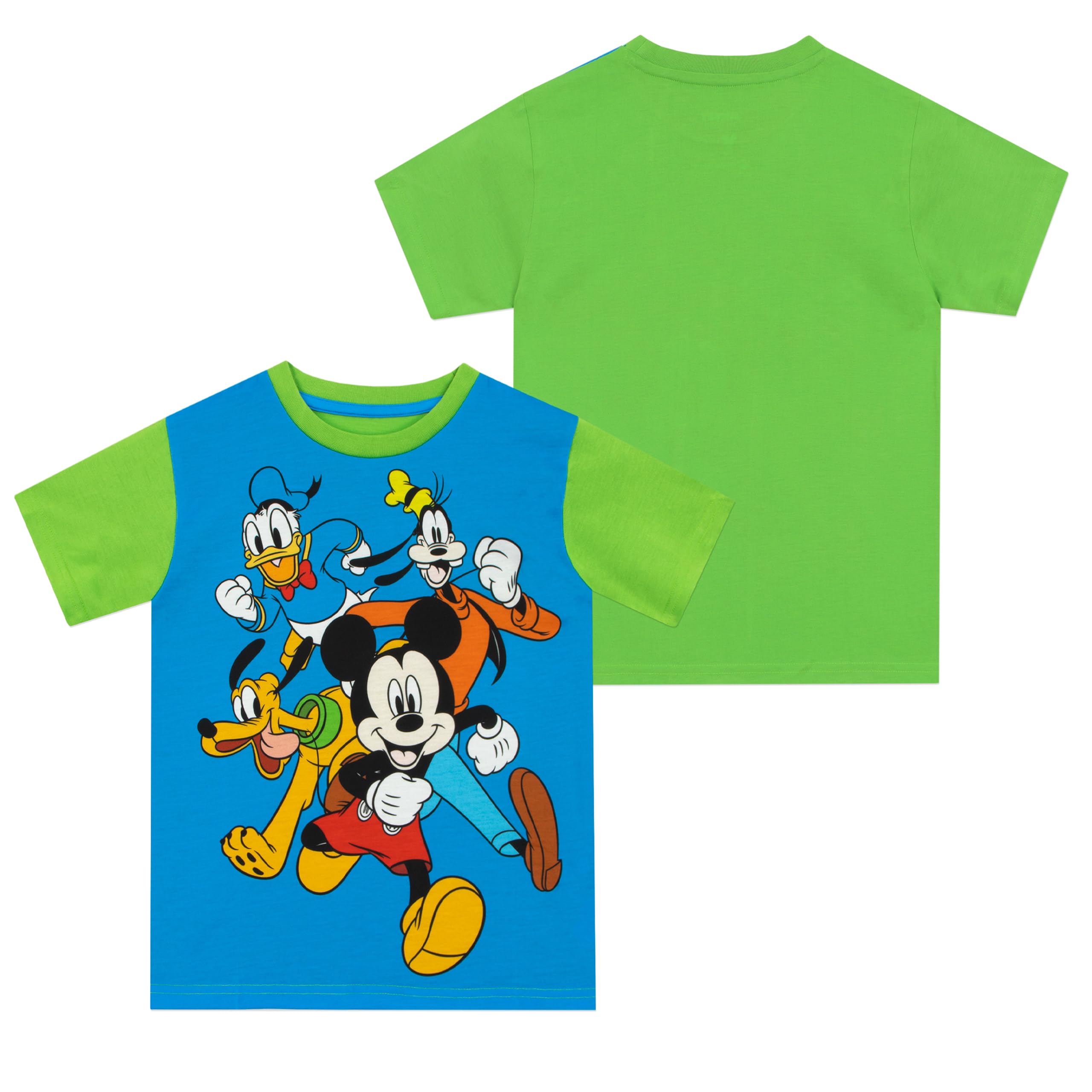 Disney Mickey Mouse Pajamas for Boys - Soft Cotton Summer Sleepwear Set (Sizes 18M-8) - Perfect for Bedtime, Lounging & Disney-Themed Parties