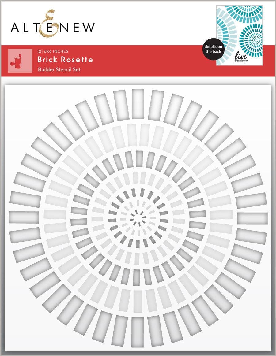 Brick Rosette Builder Stencil Set (2-in-1) - DIY Home Decor & Wall Design Tool for Creative Projects