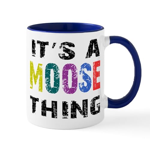 White/Navy Inside - Moose THING Mug
