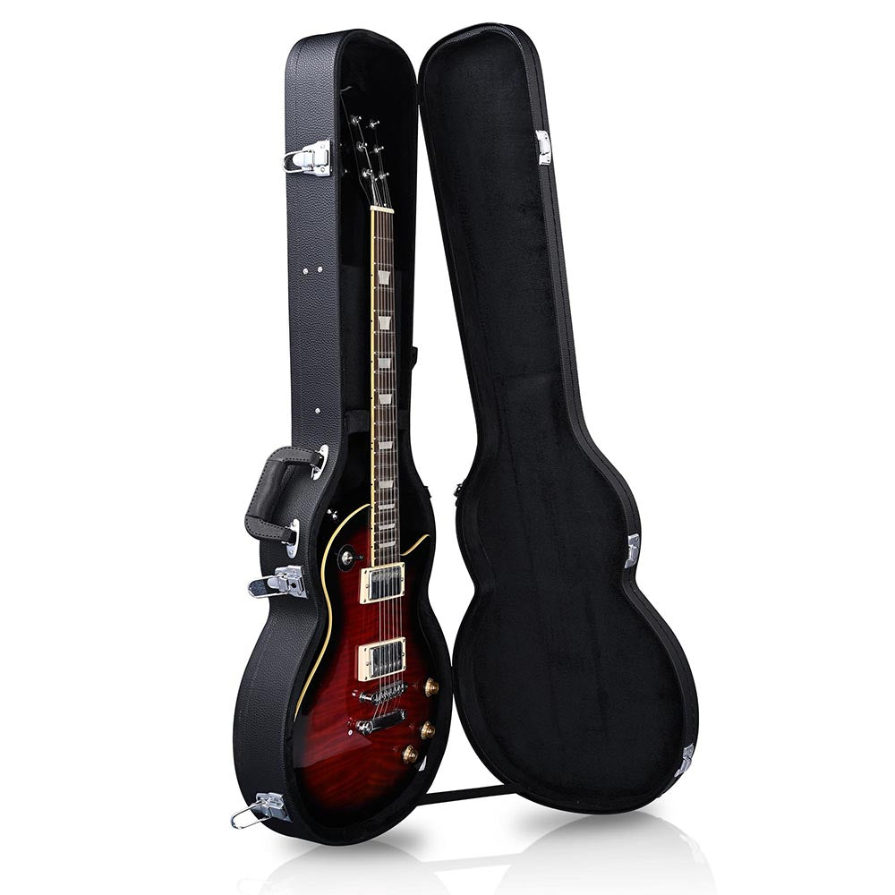 Premium LP Les Paul Style Electric Guitar Hardshell Case with Lock - Durable Protection for Gibson Style Guitars - Perfect for Travel, Gigging & Secure Storage
