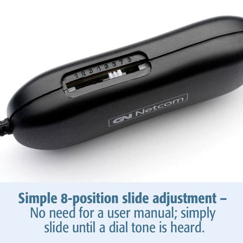 Biz 1513-0157 QD Mono Headset with GN QD 1200 Universal Coiled Smart Cord - Hands-Free Telephone Headset for Office, Call Center & Customer Service Professionals