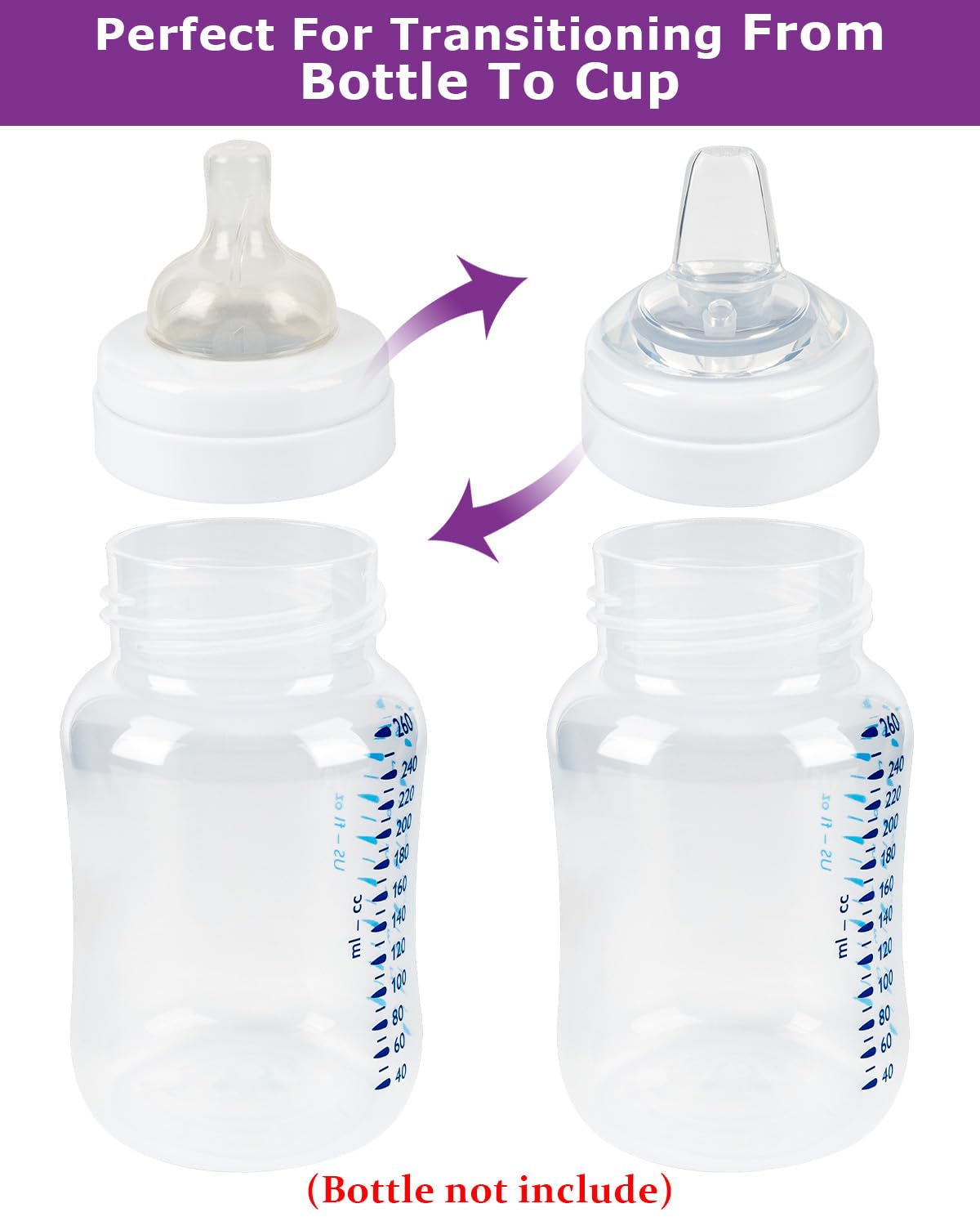 Philips Avent Anti-Colic Baby Bottle Sippy Cup Nipples - 4 Pack, Food Grade Silicone Spout with Variable Flow for 6+ Months Babies | Leak Proof Transition for Breastfeeding to Bottle Feeding