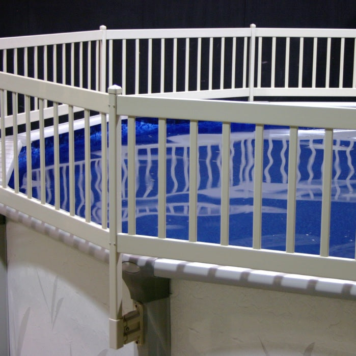 24 Premium Resin Pool Fence System Base Kits - Durable Safety Barrier for Inground & Above Ground Pools - Perfect for Backyard, Deck, and Patio Safety
