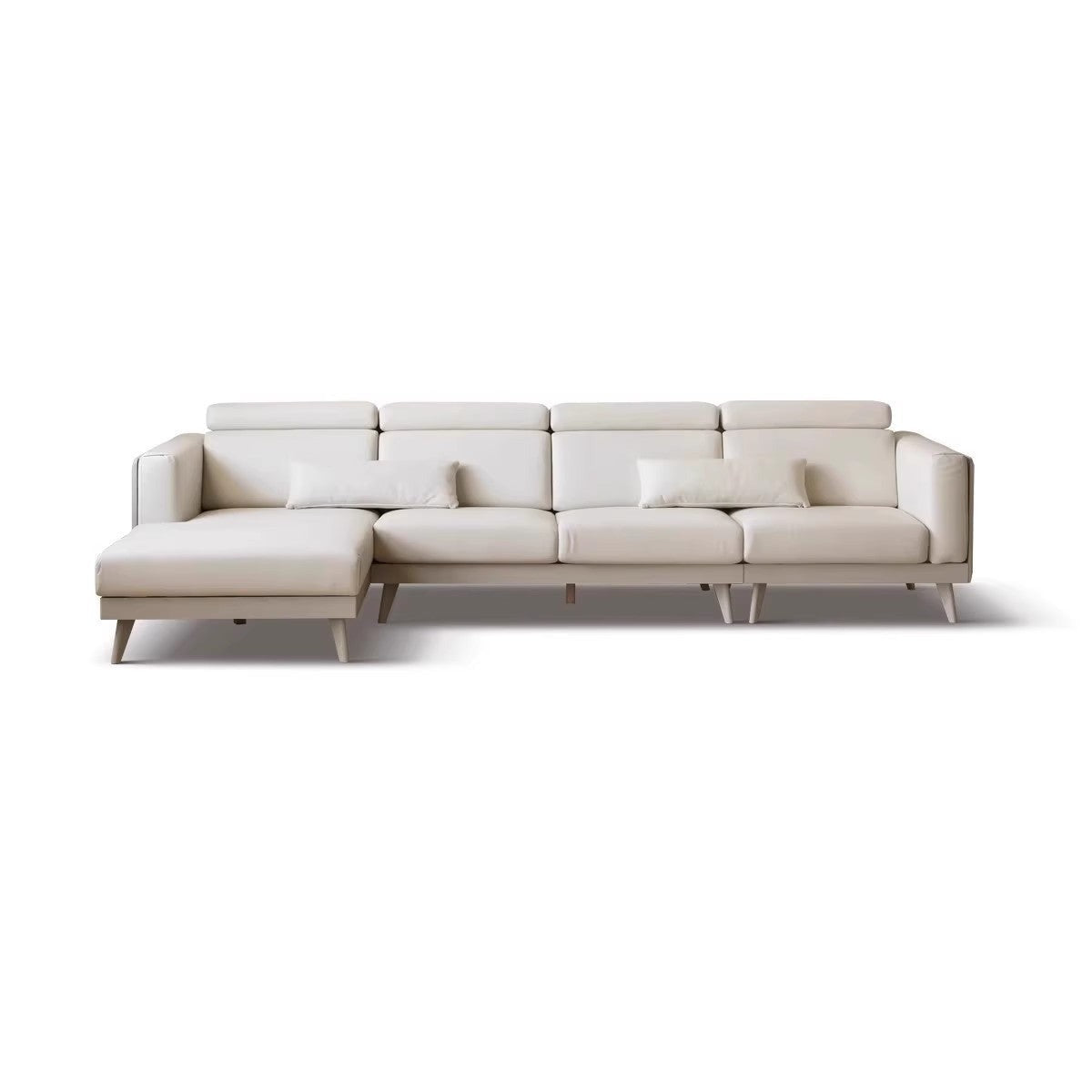 Luxury Oak Solid Wood Modern Fabric Sofa - Elegant Living Room Furniture for Home & Office Comfort