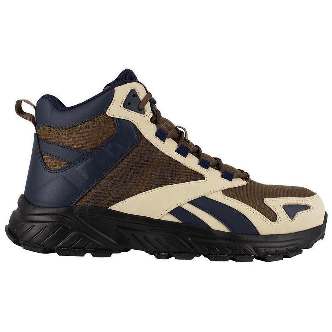 Hyperium Composite Toe Athletic Work Boots for Men - Lightweight Safety Shoes with Slip Resistant Outsole - Perfect for Construction, Warehouse & Outdoor Work (Brown)