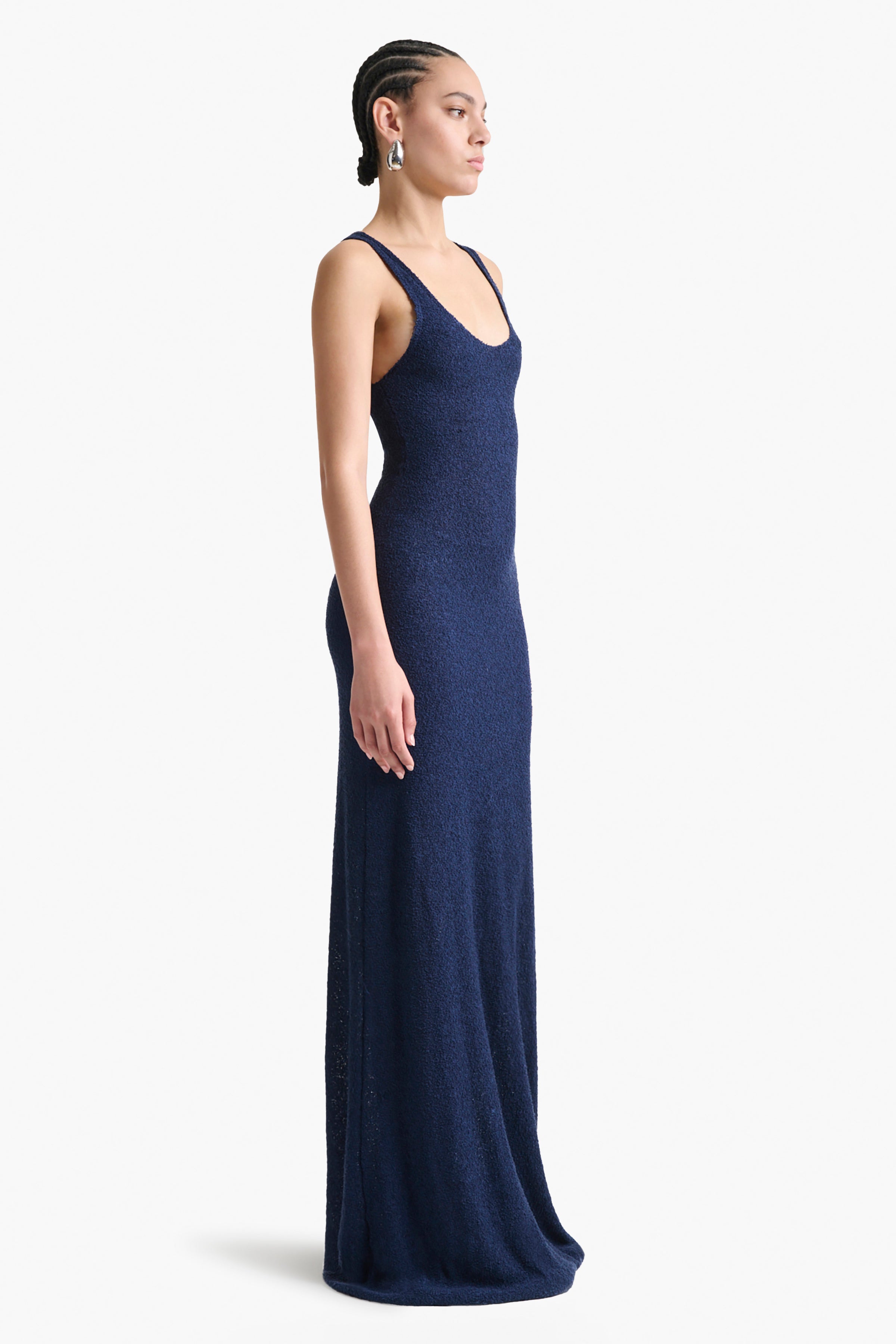 Gwendi Women's Floral Print Summer Dress in Berry Blue - Perfect for Beach Vacations, Parties & Casual Outings