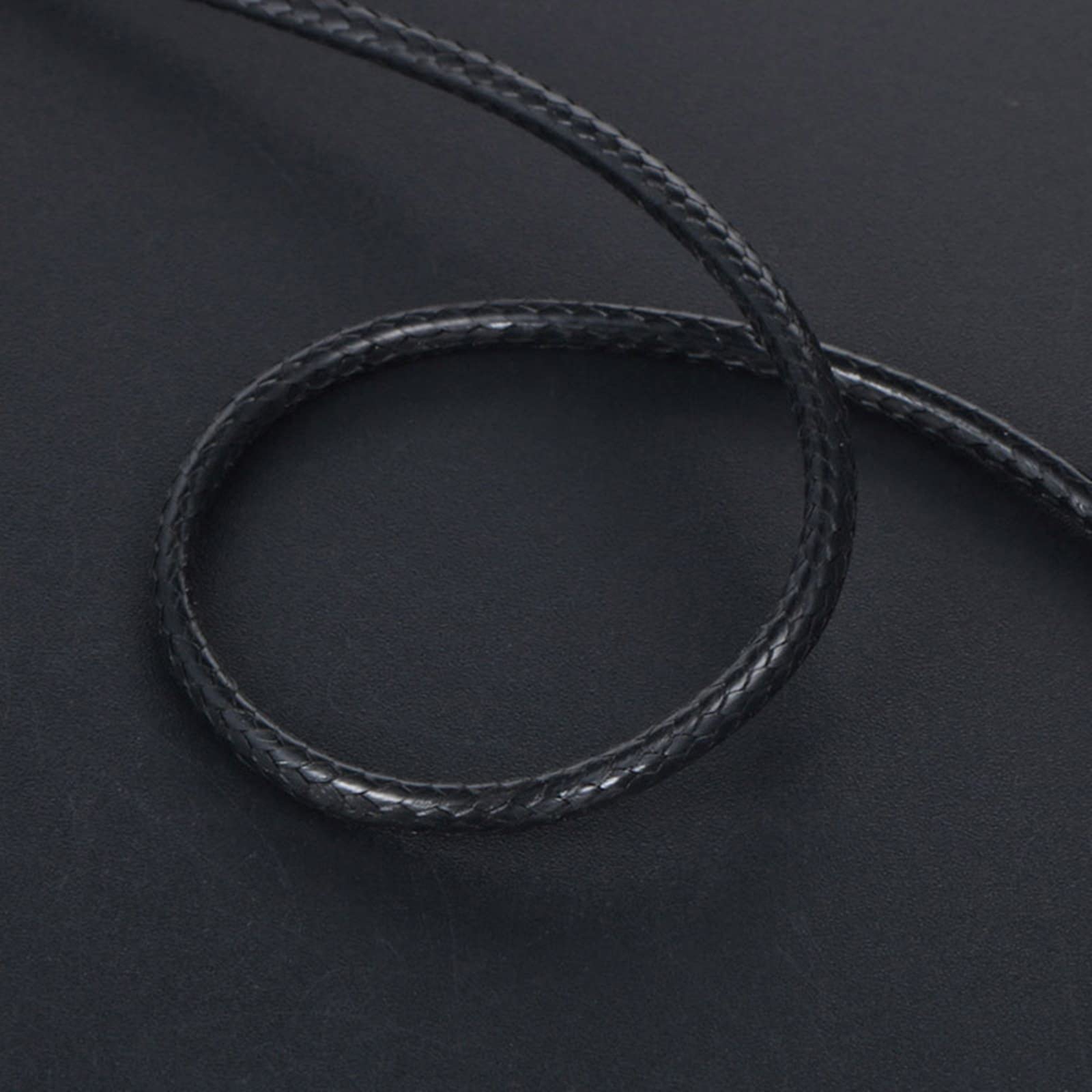 2.5mm Black Chain Necklace for Men - 34 Inch Stainless Steel Cord Necklace Jewelry - Perfect for Casual Wear, Gifts & Layering