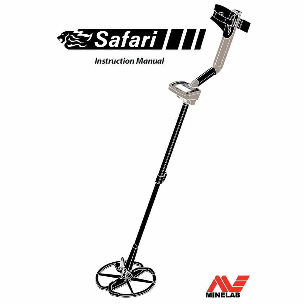 Minelab Safari Metal Detector Instruction Manual - Digital PDF Download for Treasure Hunting & Outdoor Adventures