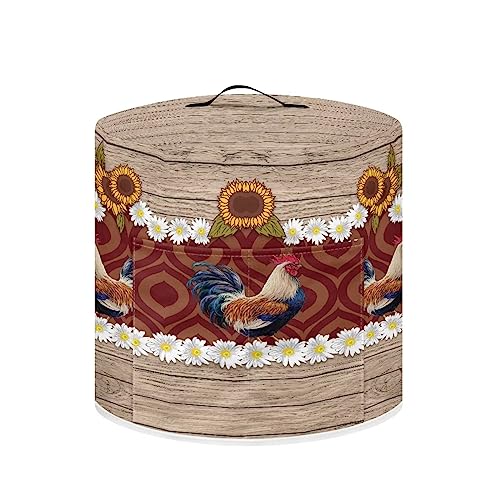 Daisy Rooster Wood Grain