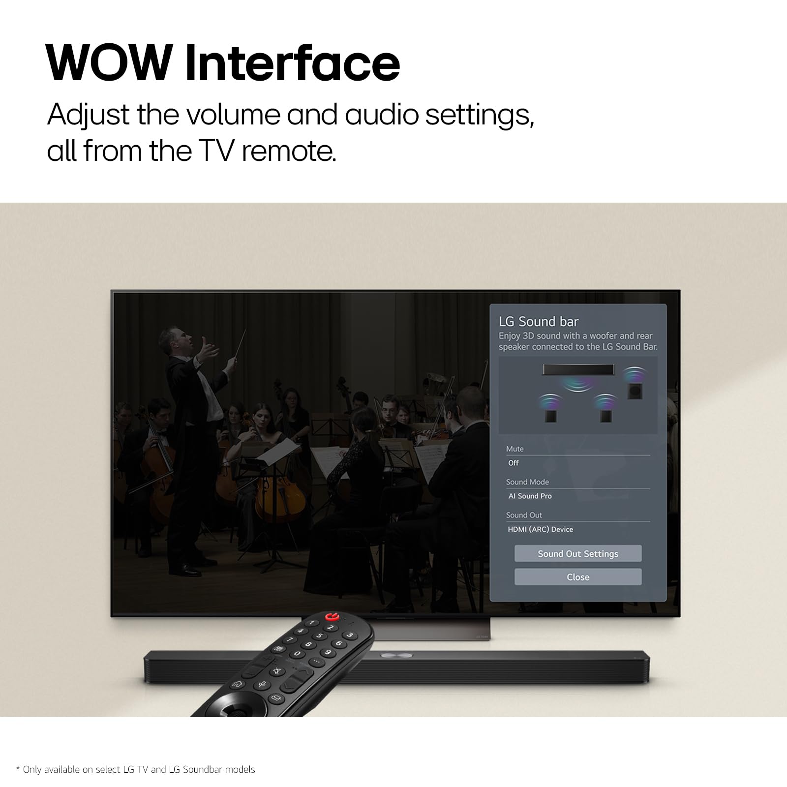 LG S40T 2.1 Channel Soundbar with Wireless Subwoofer - Dolby Digital & DTS Digital Surround - AI Sound Pro - Bluetooth & HDMI Connectivity (2024 Model) - Perfect for Home Theater, Gaming & Movie Nights