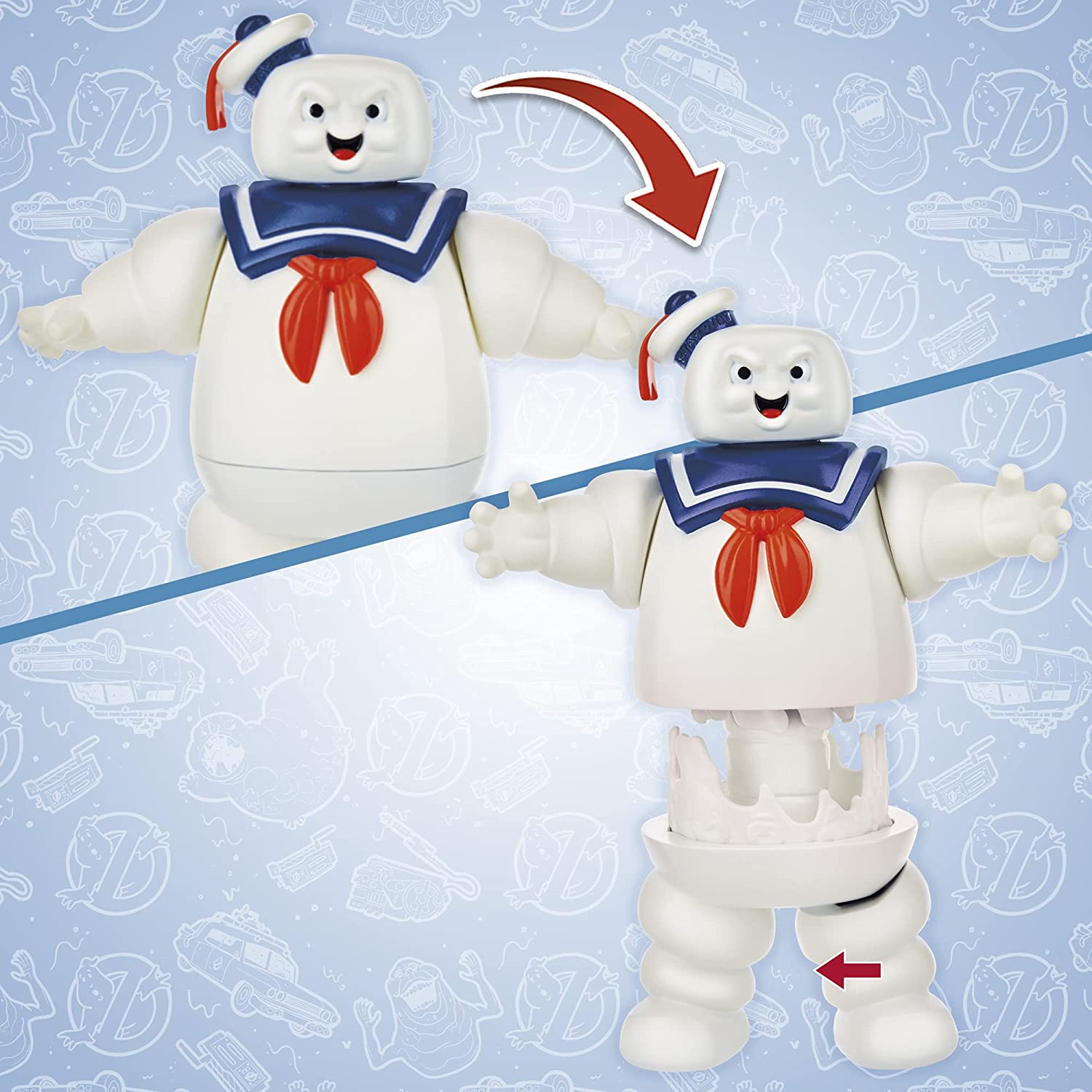 Ghostbusters Classic 1984 Series Stay Puft Marshmallow Man Action Figure - Collectible Movie Toy for Fans, Halloween Decor & Gift Idea