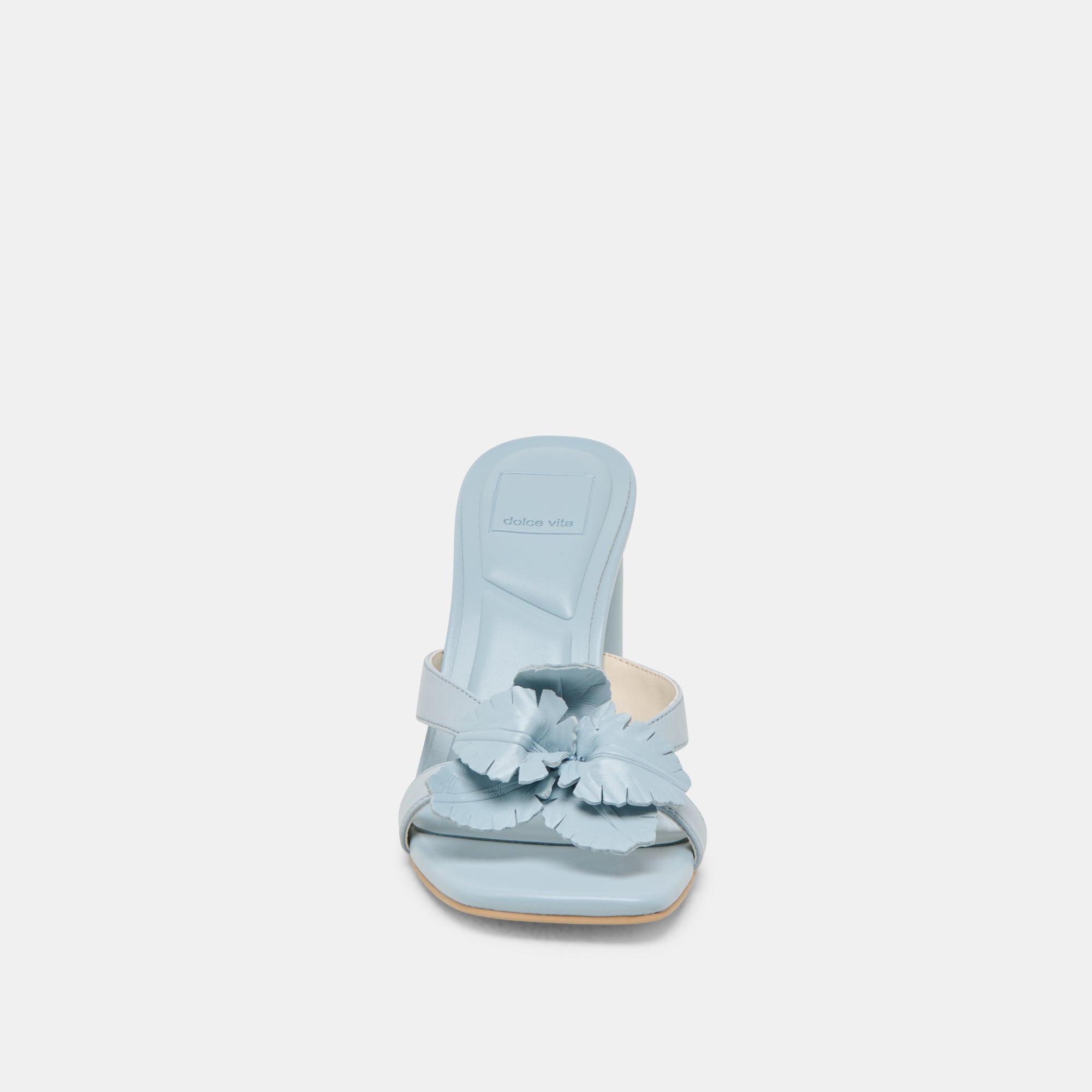 NIKIL Women's Light Blue Leather Heels - Stylish High Heels for Parties, Weddings & Evening Events