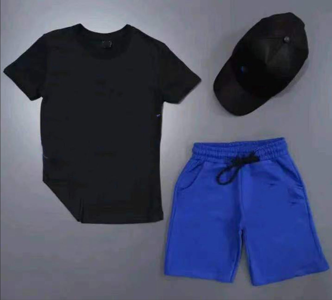 Men's Casual Short Sleeve T-Shirt & Athletic Shorts Set - Comfortable Summer Outfit for Gym, Running, Travel & Lounge (XN4120)