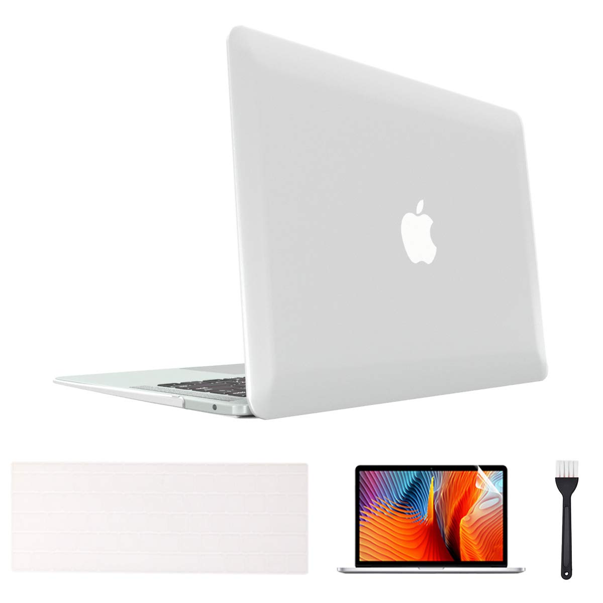 MacBook Pro 13 Inch Case 2020 (M1 A2338/A2289/A2251) - Matte Protective Cover with Keyboard Cover & Screen Protector for Touch Bar & Touch ID Models - Perfect for Work, Travel & Home Office Use