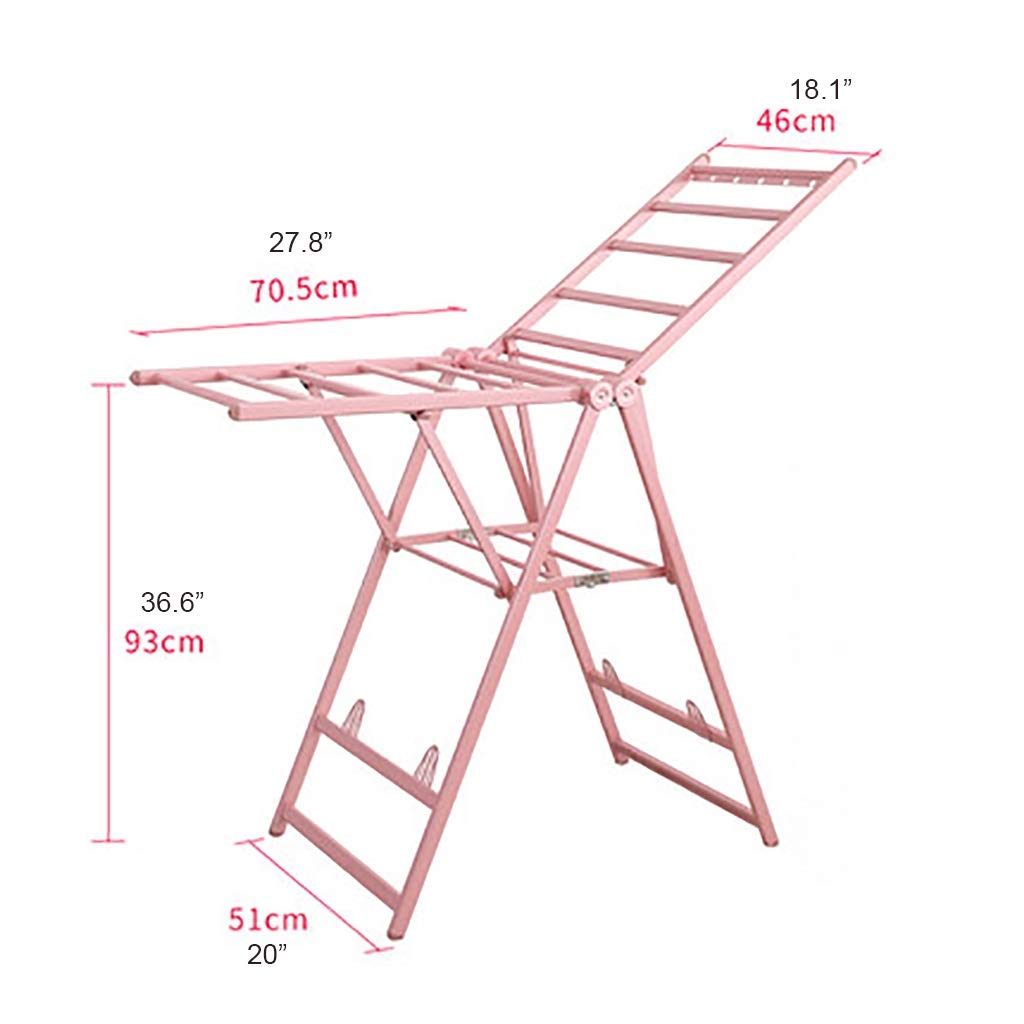 Colture Foldable Clothes Drying Rack for Indoor & Outdoor Use - Rustproof, Space Saving Laundry Hanger with Champagne Finish | Perfect for Apartments, Camping & Small Spaces