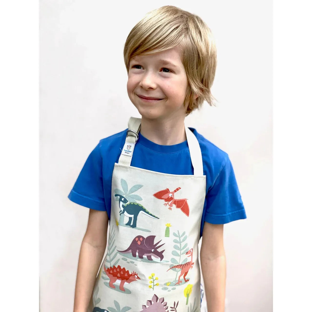 Dinosaur Friends Apron - Cute Dinosaur Print Kitchen Apron for Cooking, Baking & Grilling - Perfect for Kids & Adults