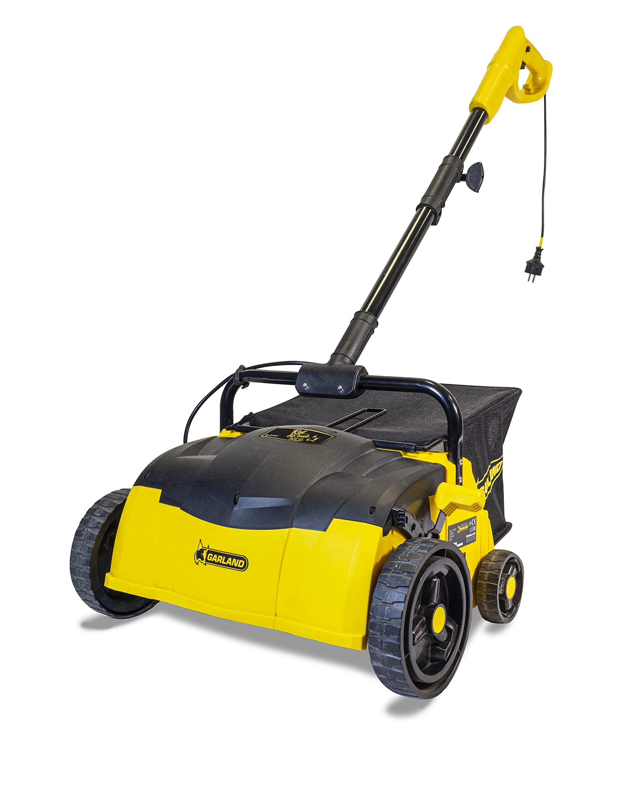 Roll & Comb Artificial Turf Vacuum Sweeper - Corded Electric Lawn Rake for Synthetic Grass, 25L Leaf Collector (Model 302e, 19.8lb) - Perfect for Pet Owners, Backyard Cleaning & Low-Maintenance Landscaping