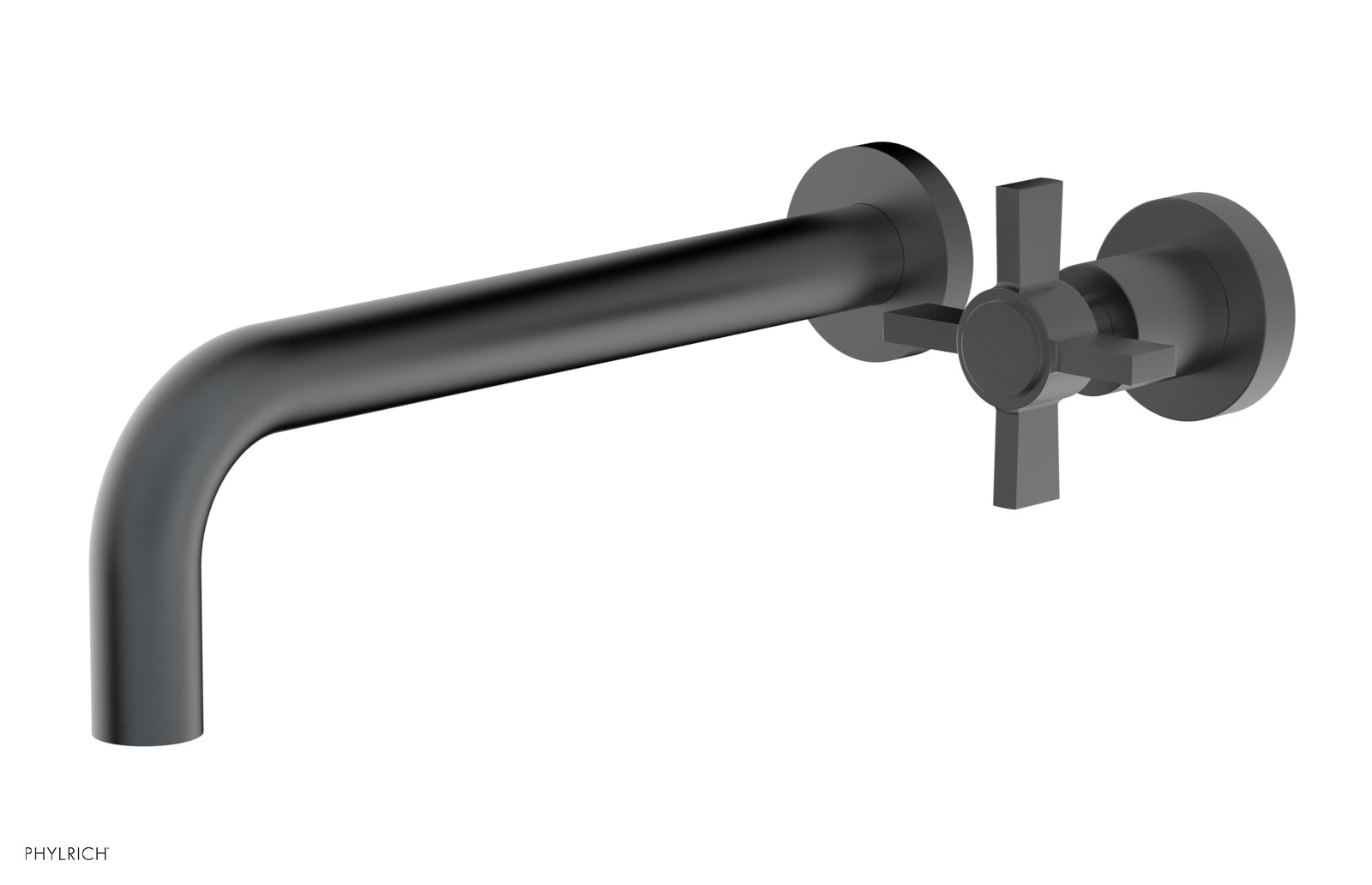 Basic 10 Single Handle Wall Lavatory Faucet Set with Cross Handle D132 16 - Perfect for Bathroom Sink, Powder Room, and Guest Bath Installation