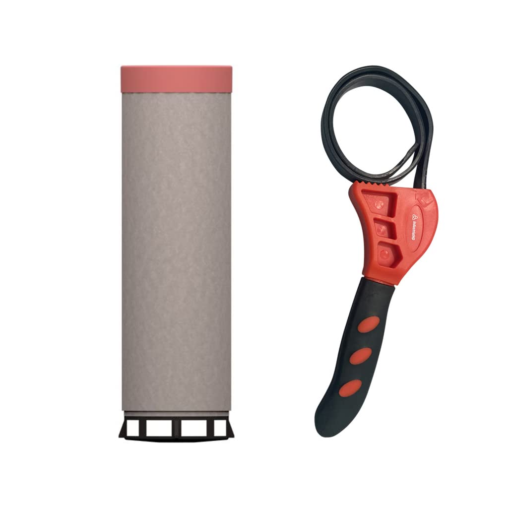 Caterpillar 256-7903 Heavy Duty Engine Air Filter with IHD Strap Wrench Bundle (1 Pack) - Compatible with CAT Equipment for Construction & Mining Applications