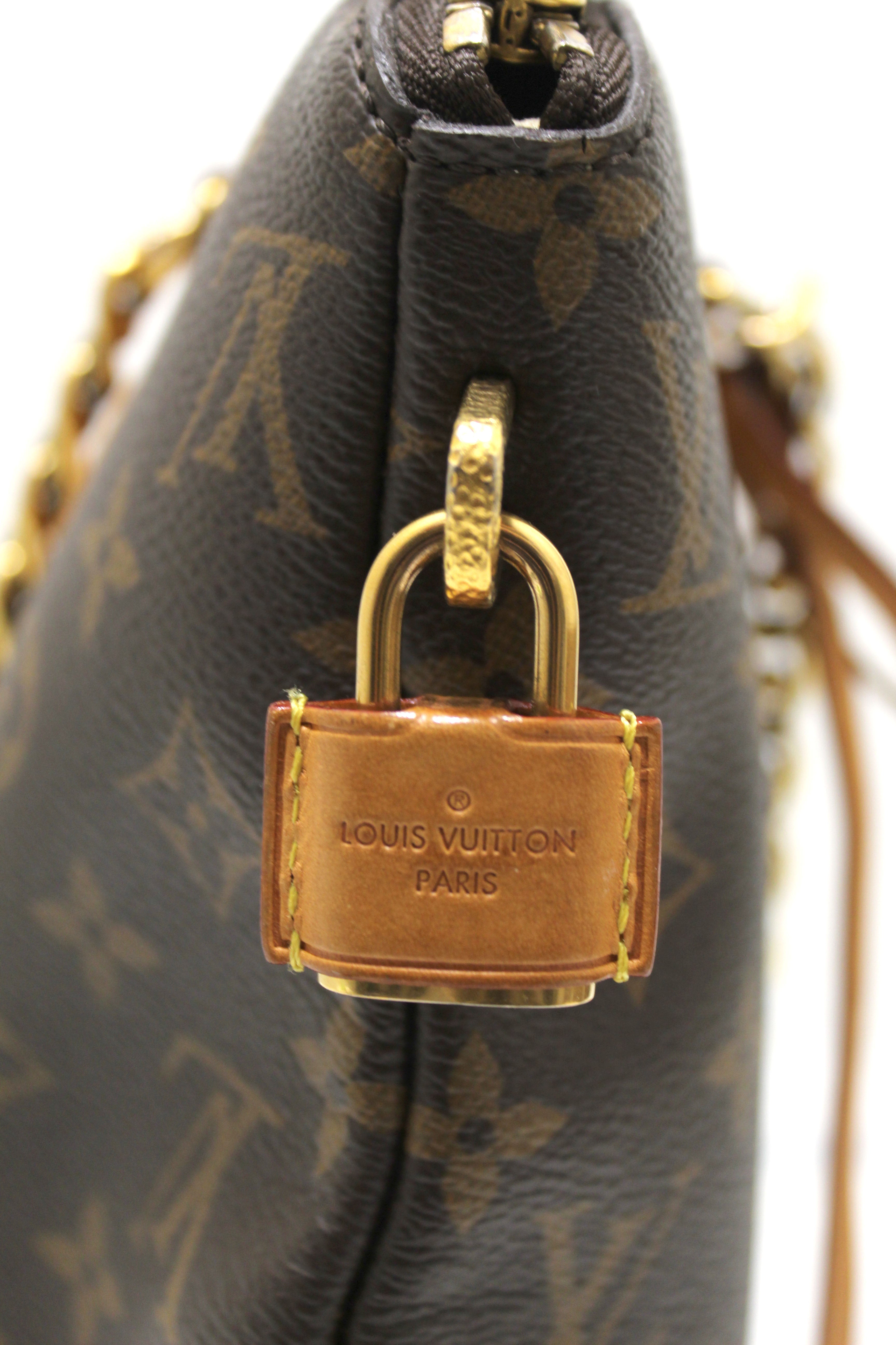 Authentic Louis Vuitton Limited Edition Monogram Lockit Chain Tote Bag - Luxury Designer Handbag for Women, Perfect for Work, Travel & Special Occasions