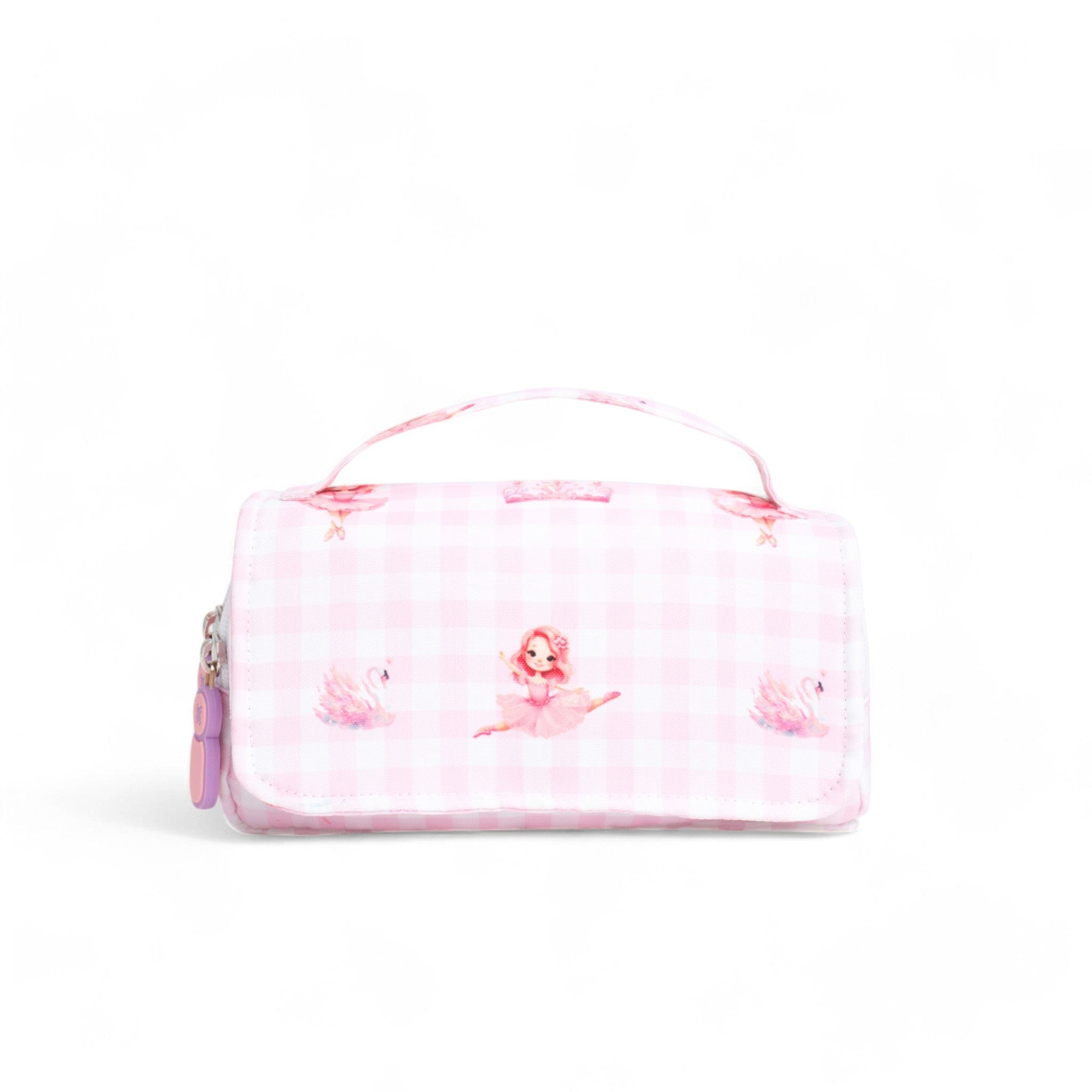 Cute Ballerina Pencil Case for Girls - Ballet Themed School Supplies Organizer - Perfect for Dance Class, Backpack, and Gift Giving