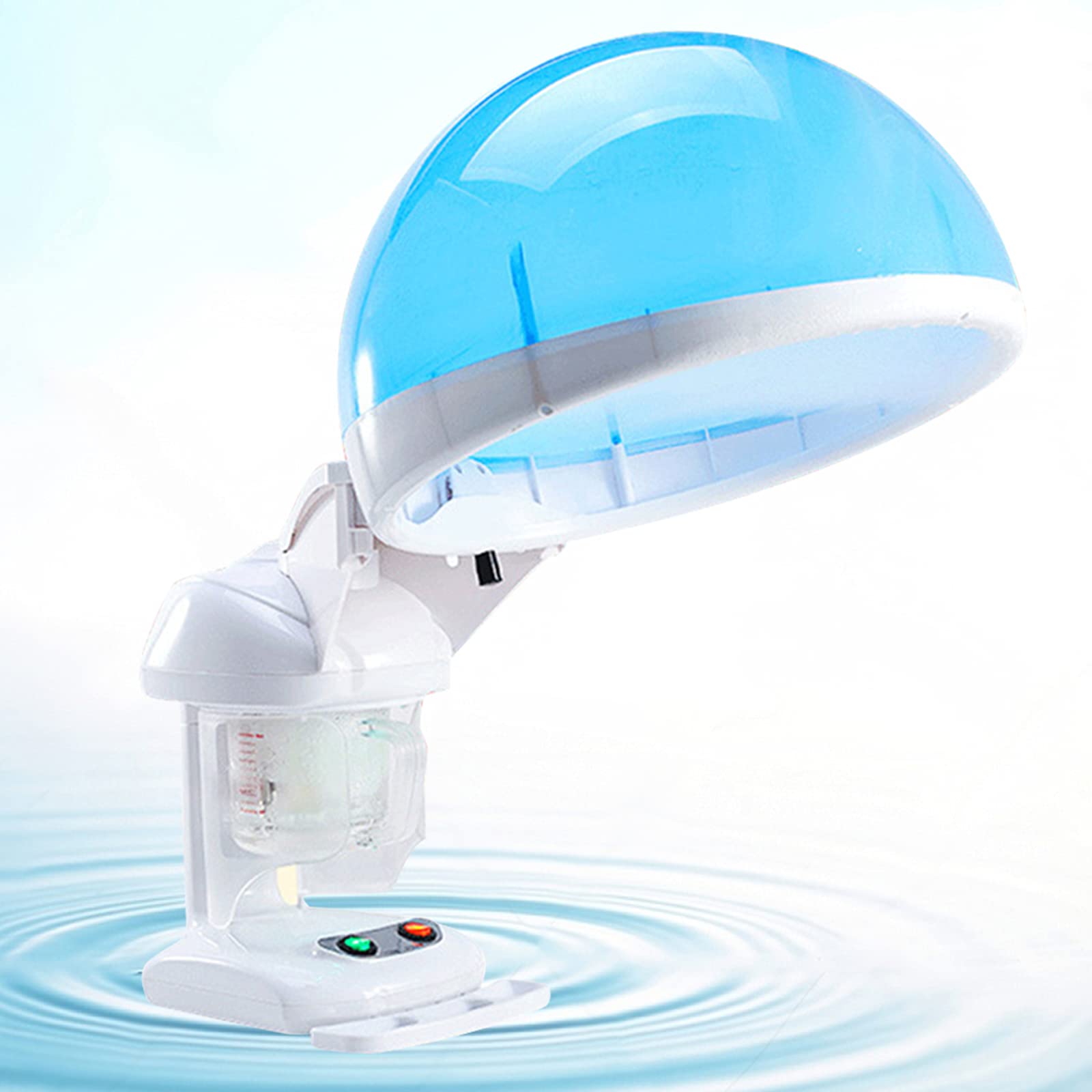 2-in-1 Portable Hair Steamer & Facial Steamer with Hood - Hot Hair Hood Steamer for Dry Hair & Skin Care | Salon & Home Spa Treatment for Hydration & Relaxation