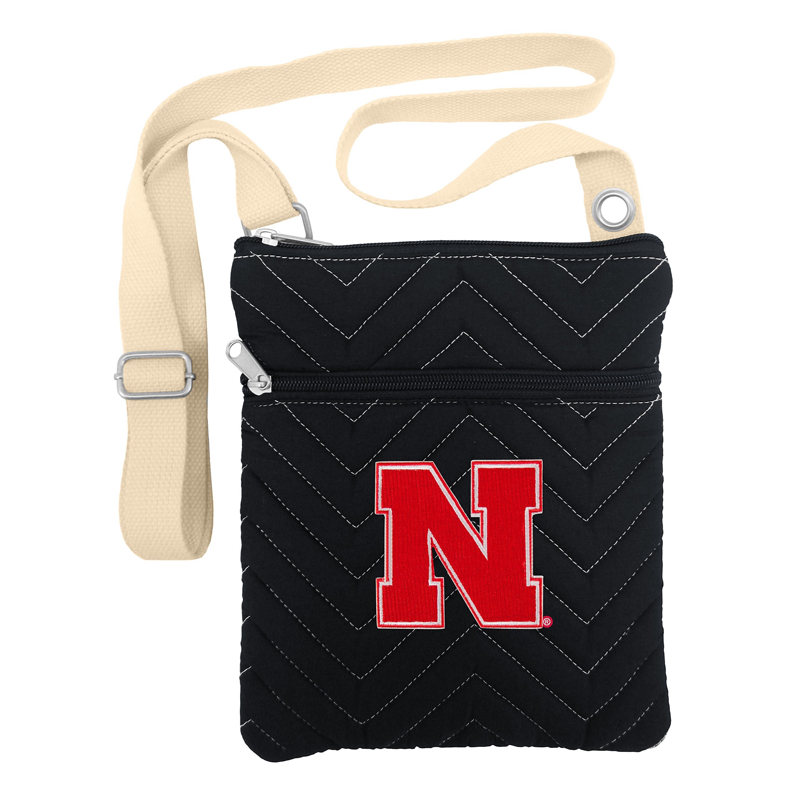 NCAA Chev-Stitch Cross Body Purse for Women - Stylish Shoulder Bag with Adjustable Strap - Perfect for College Games, Travel & Daily Use