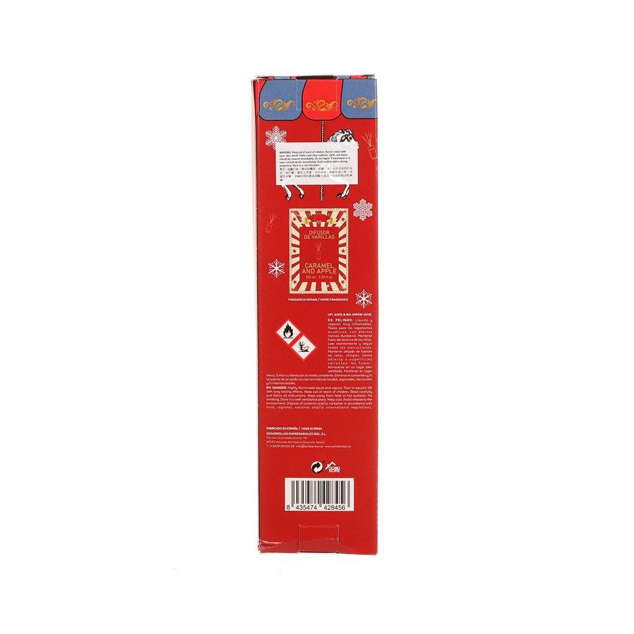 Ambient Air Mikado Caramel & Apple El Carrusel AA Christmas Scented Candle (100mL) - Perfect for Holiday Decor, Cozy Home Fragrance & Gift Giving