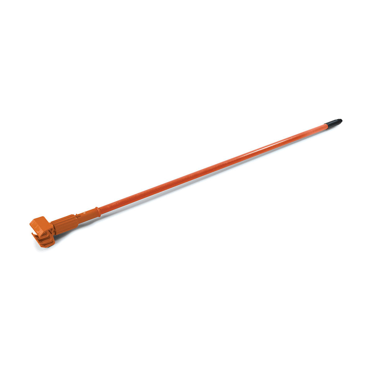 Carlisle 36947524 Heavy-Duty Jaw Style Mop Handle - 60 Inch Orange Cleaning Tool for Commercial & Home Use - Perfect for Floor Mopping, Janitorial Services & Household Cleaning