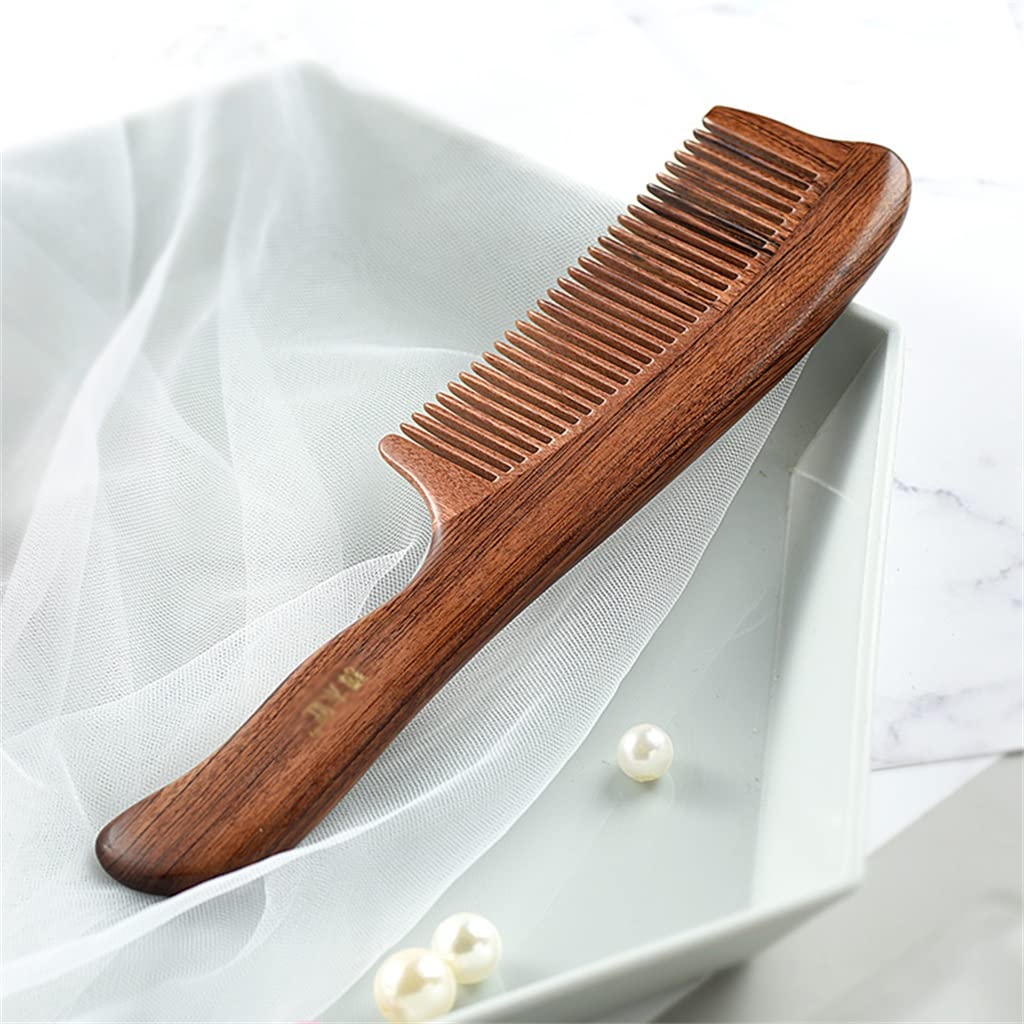 Unisex Wooden Hair Comb - Portable Massage Comb for Long & Short Hair - Natural Hair Care & Styling Tool - Perfect Personal Gift for Home, Travel & Salon Use
