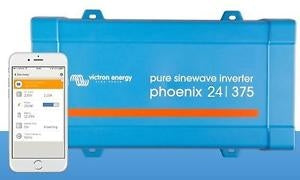 Victron Energy Phoenix Inverter 24V 375W 230V Pure Sine Wave Power Inverter with VE.Direct Port - Reliable Backup Power for Home, RV, Marine & Off-Grid Solar Systems