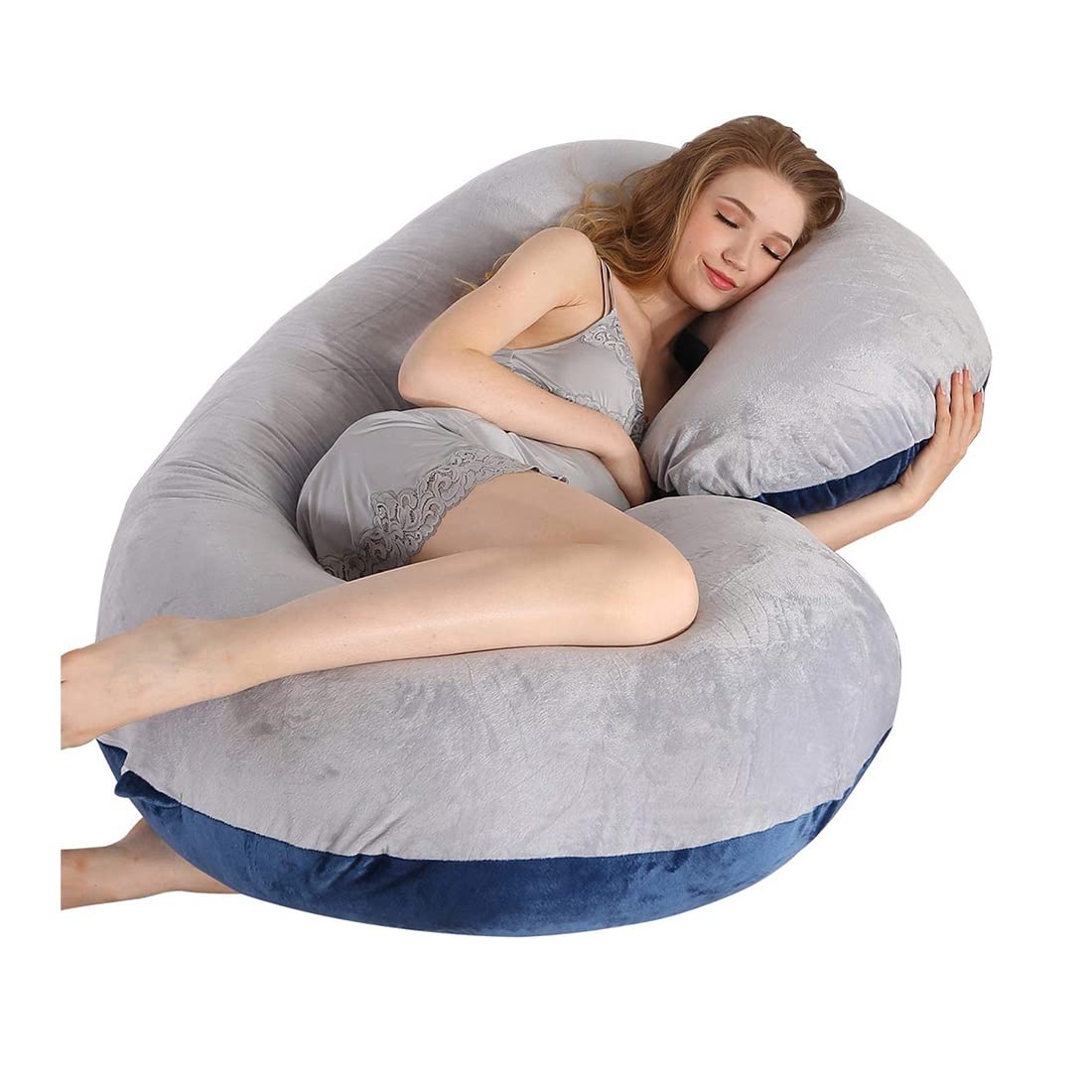 Best U-Shaped Maternity Pillow for Pregnant Women - Comfortable Side Sleeping & Nursing Support Pillow for Pregnancy, Back Pain Relief, and Better Sleep - Perfect for Bed Rest, Breastfeeding, and Relaxation