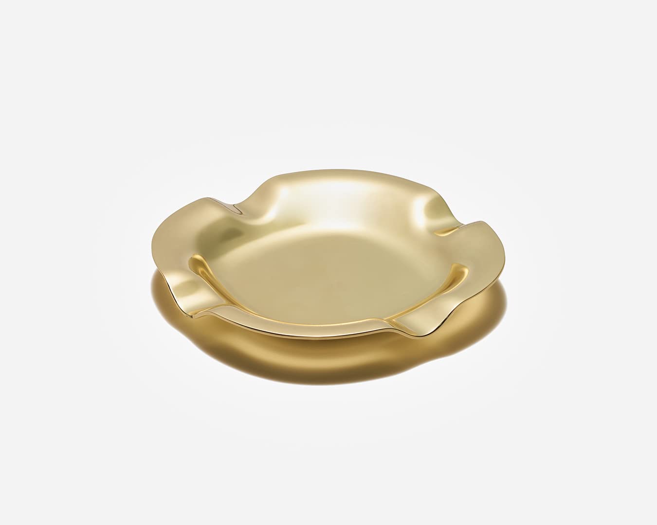 Craighill Castro Brass Desk Ashtray - Elegant and Durable for Office, Home, or Smoking Lounge Use