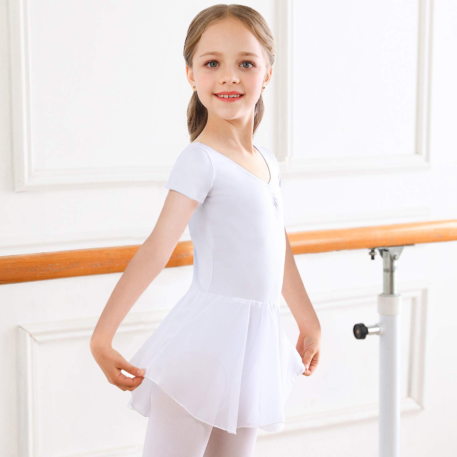 Bezioner Ballet Dance Dress Leotards & Skirts for Girls - Toddler Dance Costumes Outfit for Kids - Perfect for Recitals, Performances & Practice