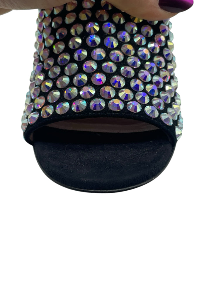 Gucci Embellished Suede Mules for Women - Size 37.5 (US 7.5) | Luxury Designer Slides for Casual Outings & Summer Fashion