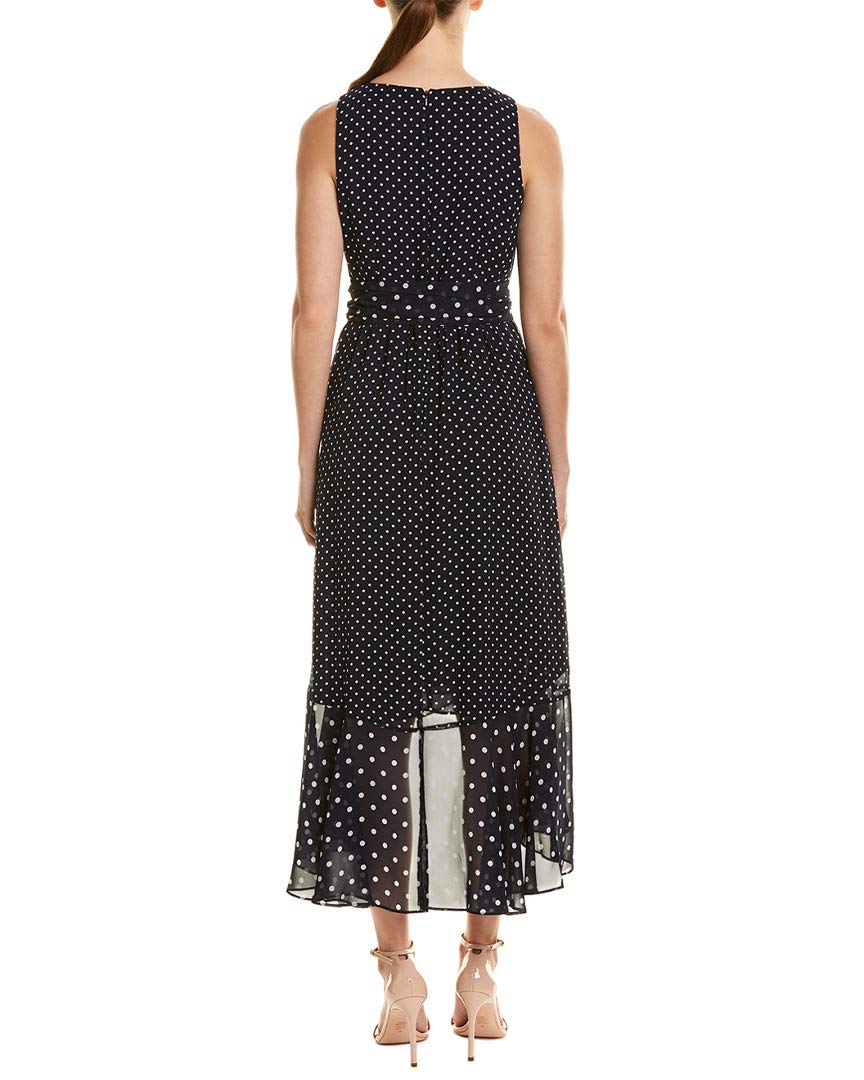 Eliza J Women's Polka Dot Faux Wrap Dress - Flattering A-Line Midi Dress for Work, Party & Special Occasions | Plus Size & Petite Options Available
