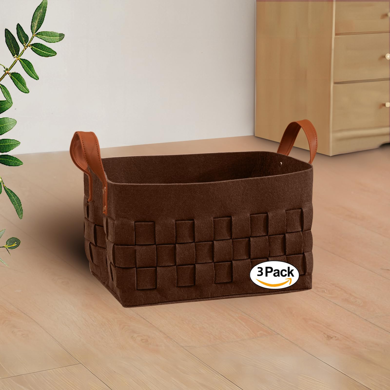 3-Pack Fabric Storage Bins - Medium 15