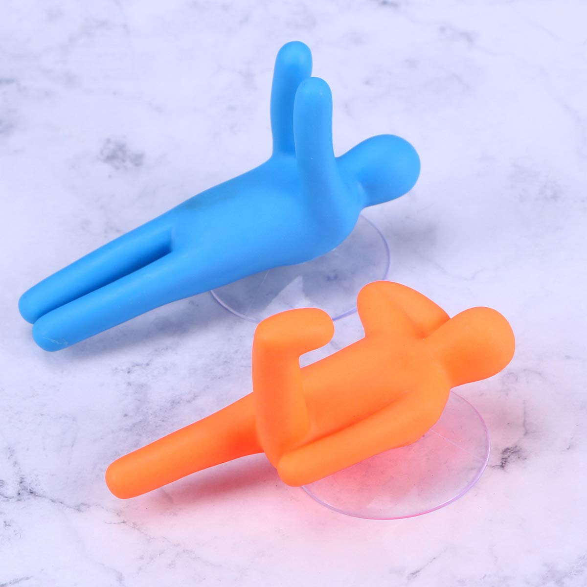 TOPBATHY 6-Pack Suction Cup Toothbrush Holder Set - Wall Mounted Bathroom Organizer for Kids & Adults - Toothbrush Cup, Towel Hooks, Shower Storage - Perfect for Bathroom, Kitchen, RV & Dorm Organization