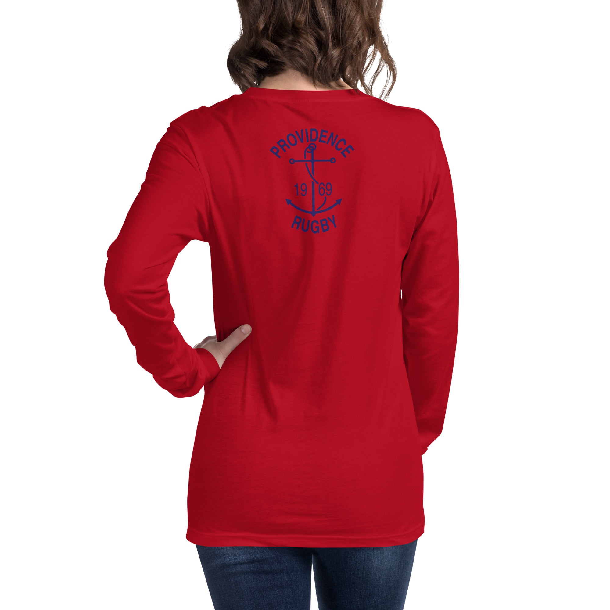 Providence RFC Long Sleeve Social T-Shirt - Comfortable Cotton Rugby Shirt for Men - Perfect for Casual Wear, Sports & Team Events