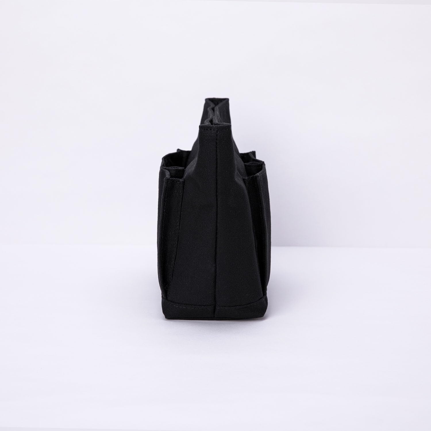 Lightweight Handbag Organizer Insert with Multiple Pockets - Cotton Canvas Storage Organizer for Purses, Cosmetic Bags & Travel Essentials (Medium, Black) - Perfect for Daily Use, Travel & Work